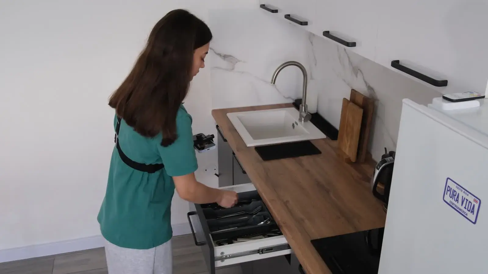 Put a fork into a drawer third-person preview poster
