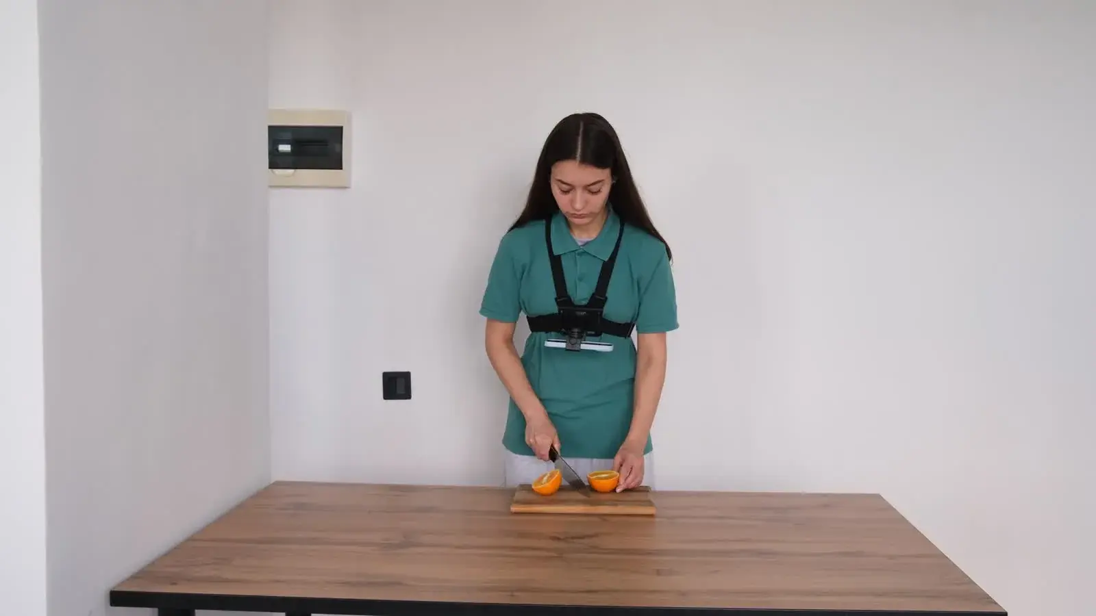 Cut produce with a kitchen knife third-person preview poster